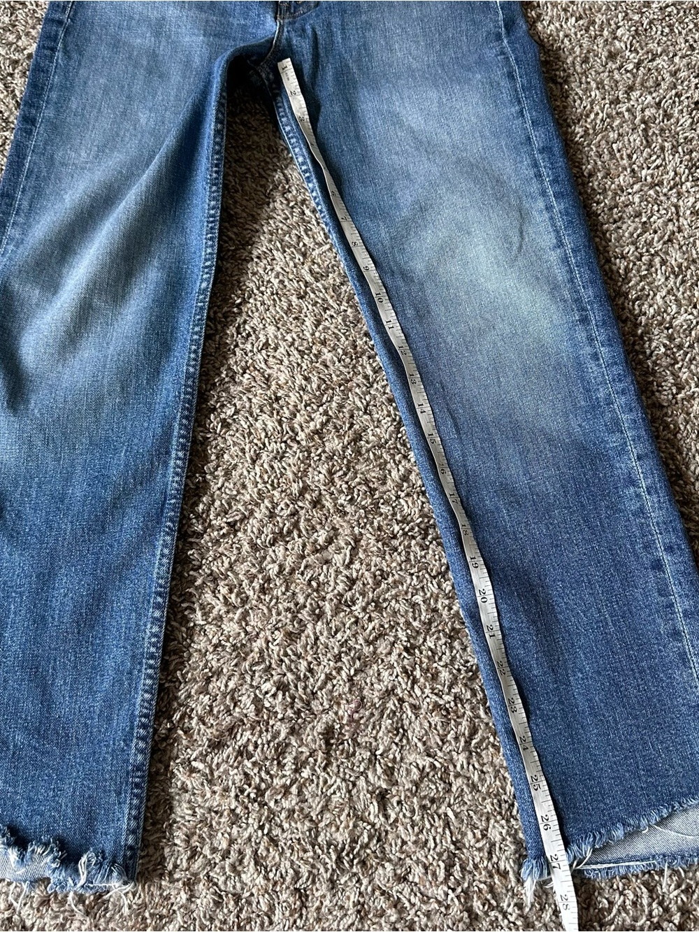 MOTHER High Waisted Rider Ankle Step Fray 27 - Picture 11 of 11